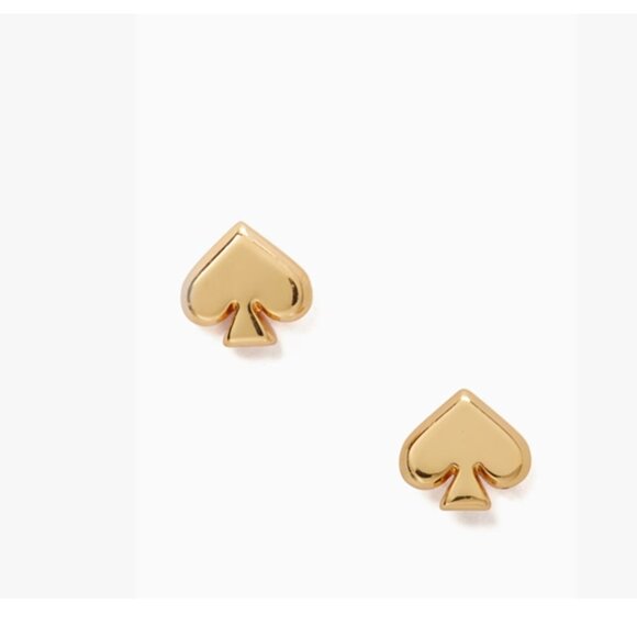 Kate Spade Gold Heart and Spade Studs - Picture 1 of 3